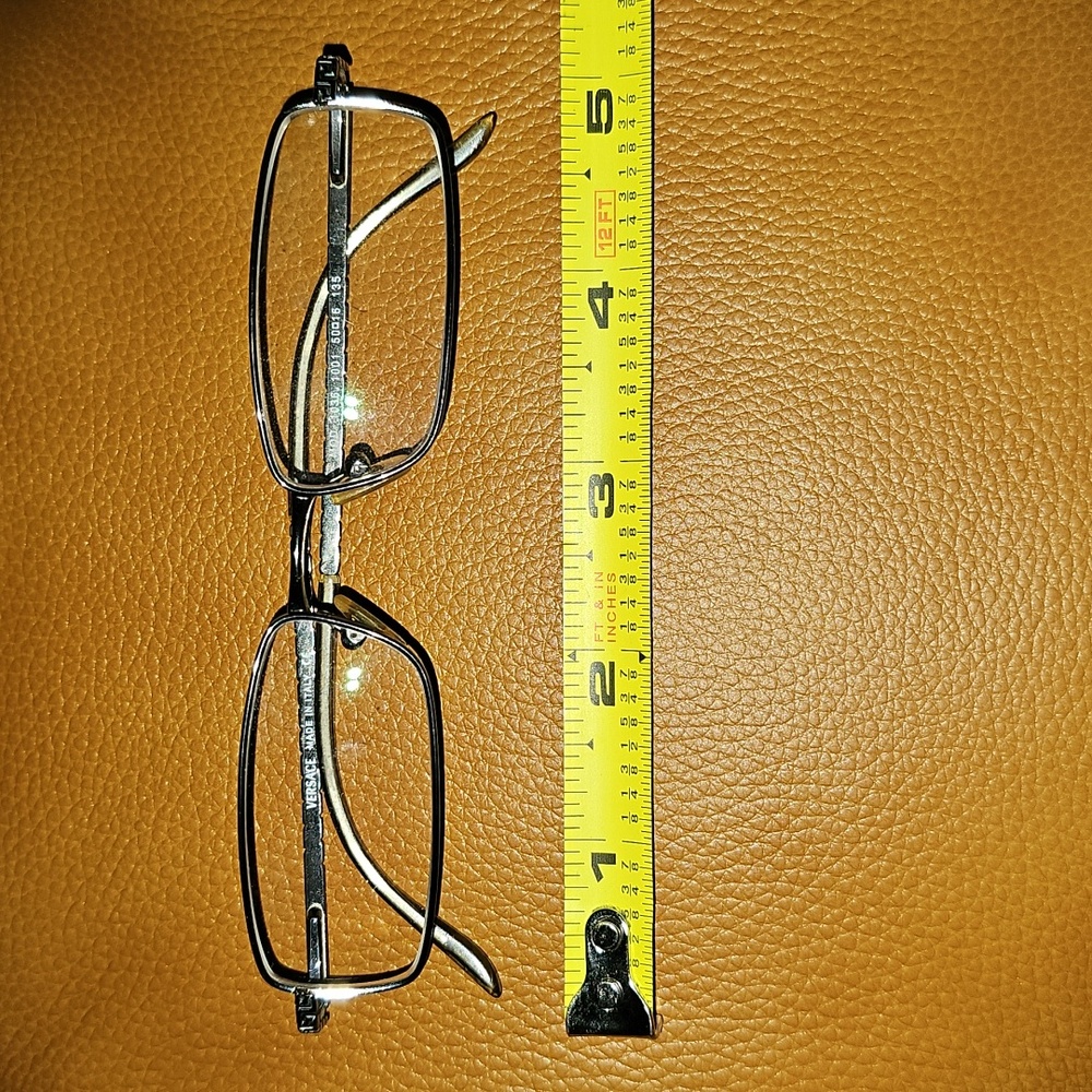 Stylish Silver Versace Rectangular Eye Glasses It… - image 2